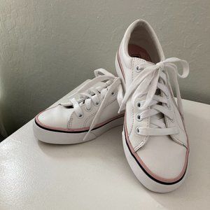 Keds Jump Kick Shoes - Women's, White Leather & Pink\Blue Trim, Size 6, UGC